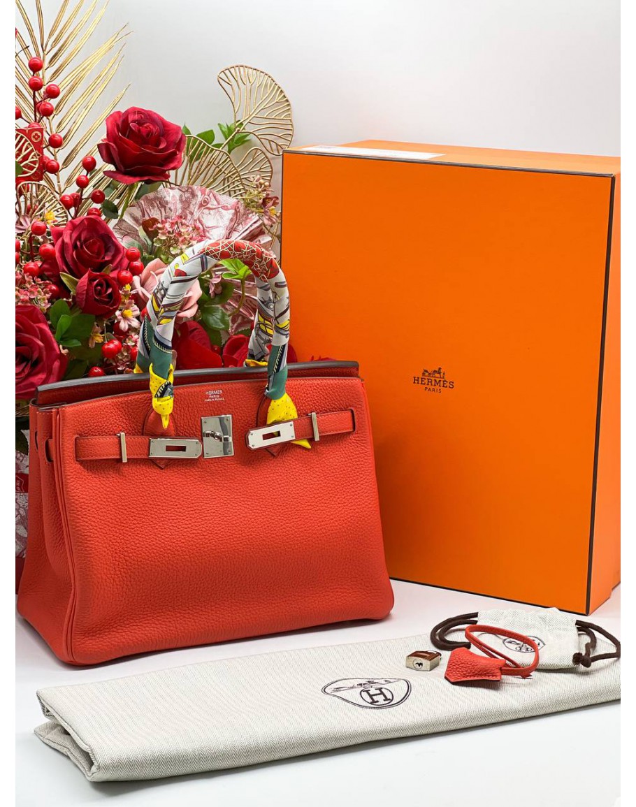 Birkin discount 30 orange